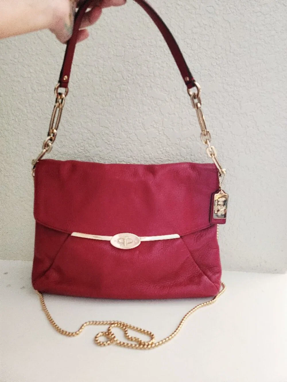 Euc Coach Madison Leather Shoulder Bag Purse